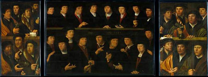Guardsmen of the Amsterdam Arquebusiers Guild 1529   Dirck Jacobsz   1497-1567  Rijksmuseum Amsterdam  SK-C-402